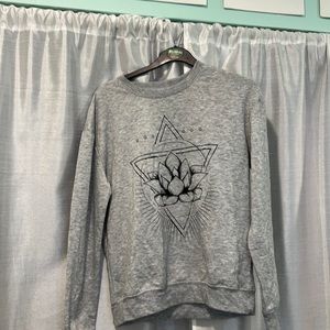 XS long sleeve/ sweater, gray